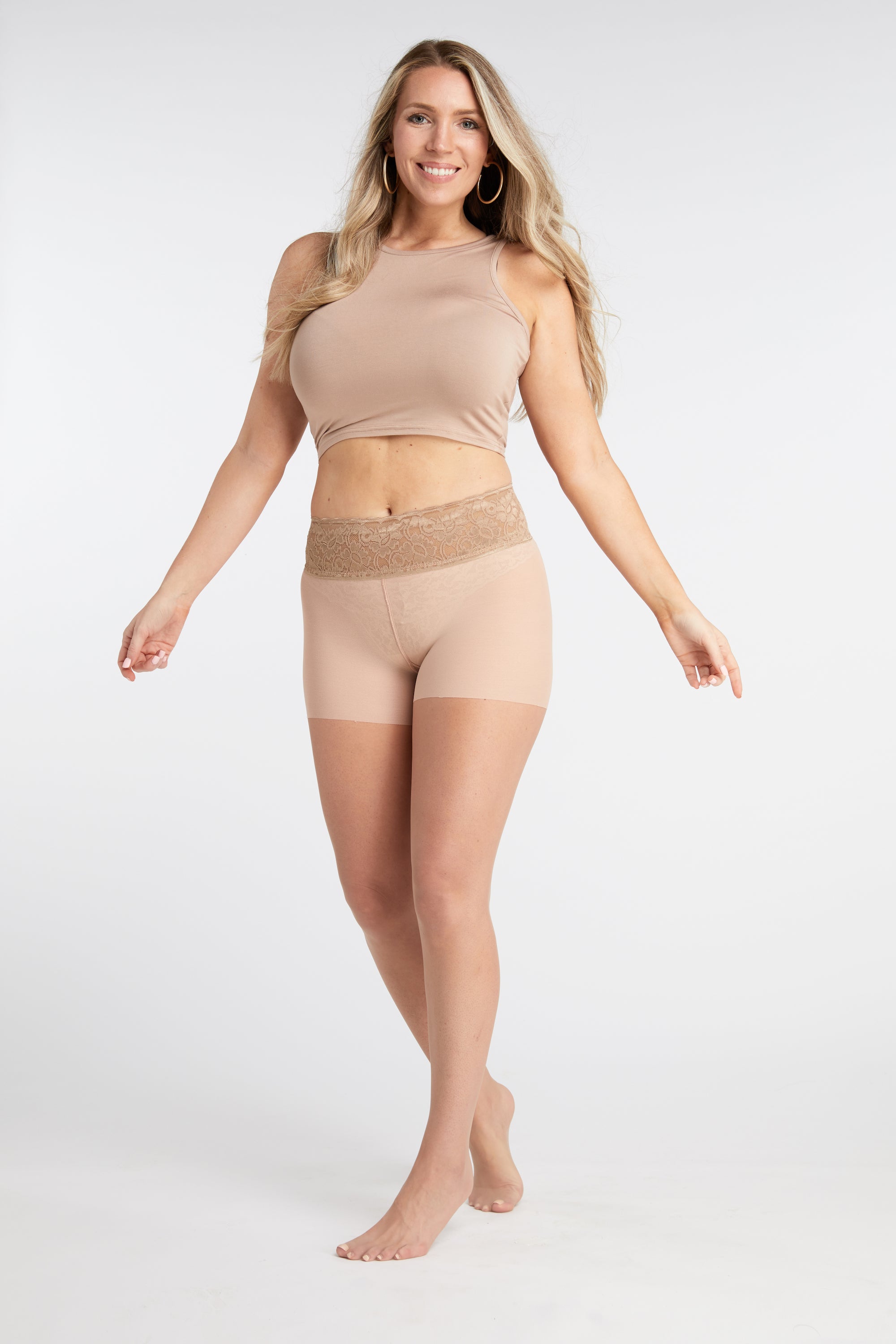 Light Nude Sheer Pantyhose With Luxe Comfort Waistband