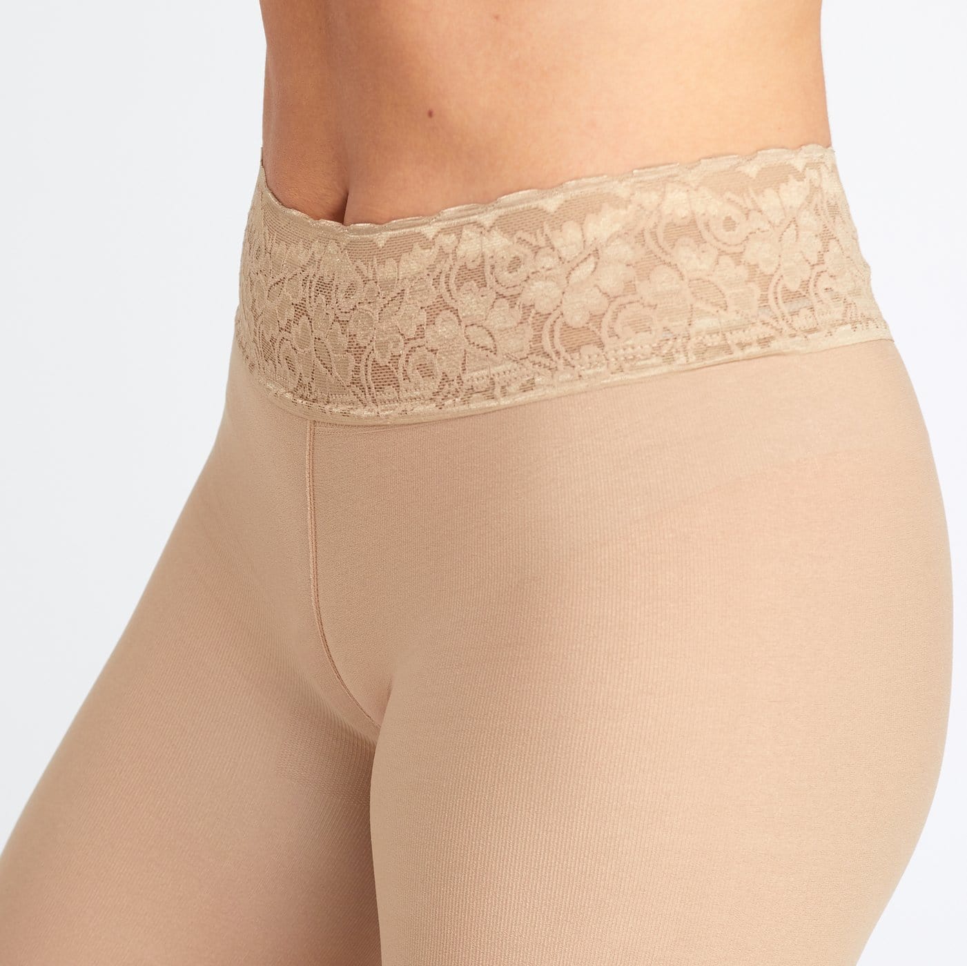 comfort lace no-squeeze, no-roll waistband by Hipstik