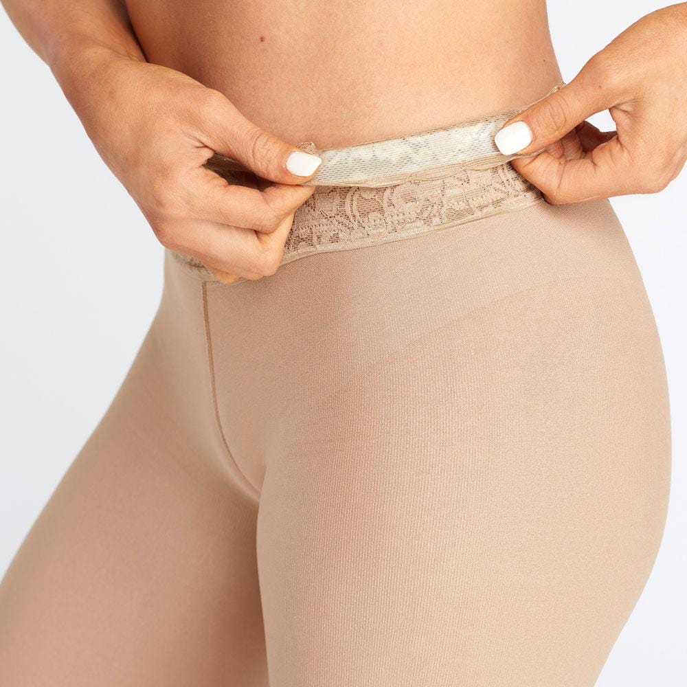 Beige Luxe Seamless Tights